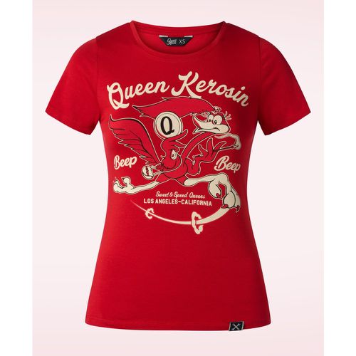 T-shirt Sweet and Speed en rouge - Queen Kerosin - Modalova