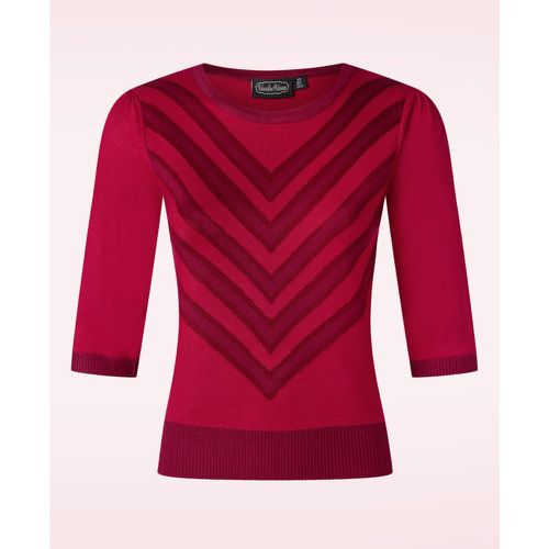 Pull V Pattern en rouge - Vixen - Modalova