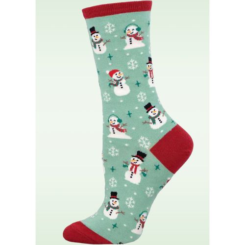 Chaussettes Winter Snowman en menthe - Socksmith - Modalova