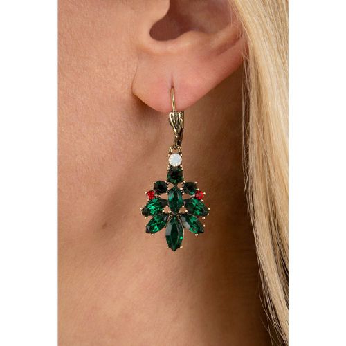 Boucles d'oreilles Sapin de Noël scintillant en - lovely - Modalova