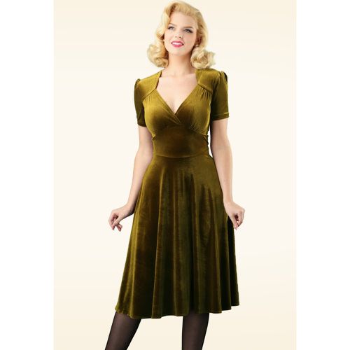 Hollywood Circle Dress Années 50 en Velours - Very Cherry - Modalova