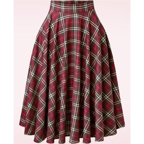 Winter Check Swing Skirt Années 50 en - Banned Retro - Modalova