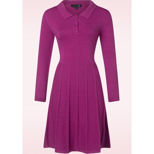 Robe polo en maille Pia en magenta - Smashed Lemon - Modalova