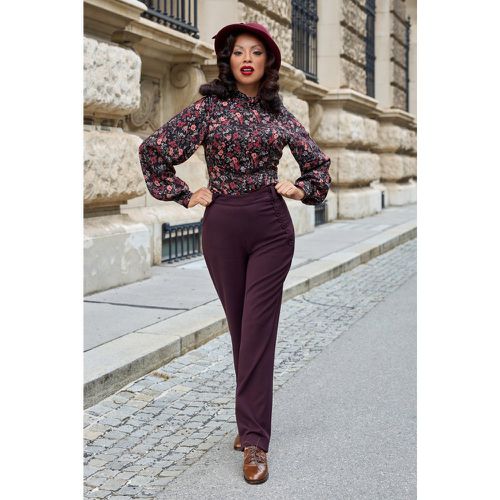 Pantalon Nicola Lavania en aubergine - miss candyfloss - Modalova