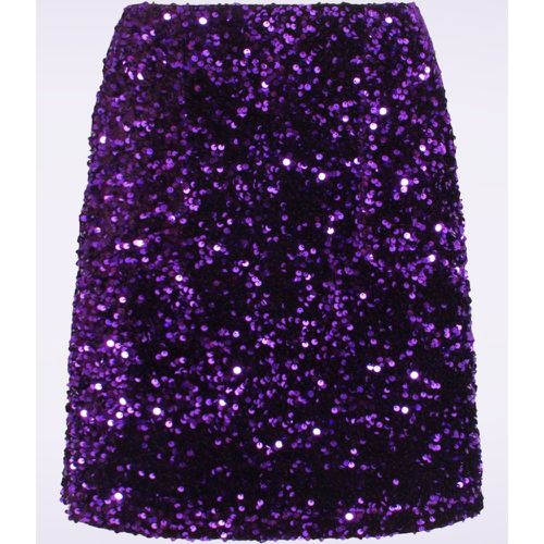 Jupe à sequins Serena en violet - Smashed Lemon - Modalova