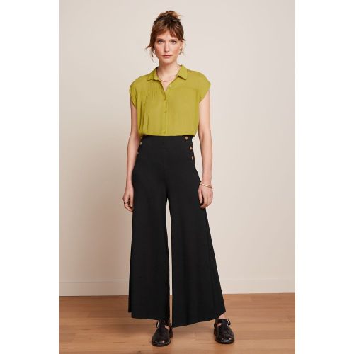 Pantalon façon jupe-culotte Pia Milano en uni - king louie - Modalova