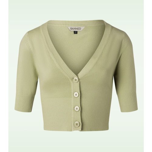 Overload Cardigan Années 50 en Olive - Banned Retro - Modalova