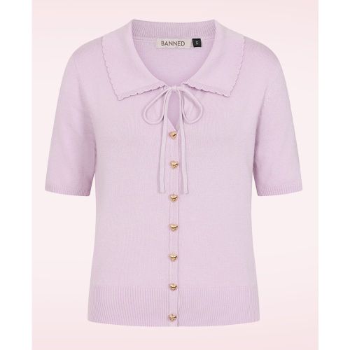 Gilet Doris en lilas clair - Banned Retro - Modalova