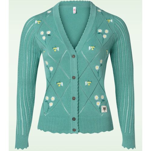 Gilet Sweet Soiree en maille bleu eaux peu profondes - blutsgeschwister - Modalova