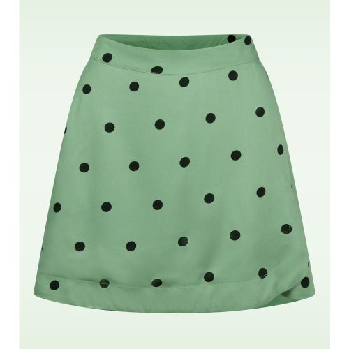 Jupe-short Spotty Dotty en vert - Mademoiselle YéYé - Modalova