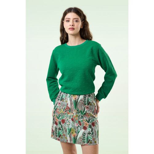 Minijupe trapèze Aubin Jungle en jacquard - Louche - Modalova