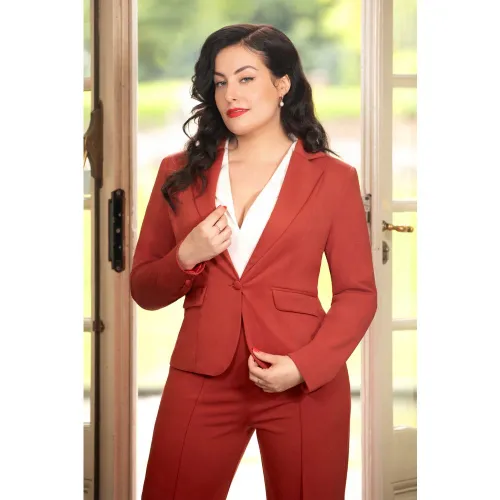 Blazer de voyage Diadora en rouille - Glamour Bunny Business Babe - Modalova