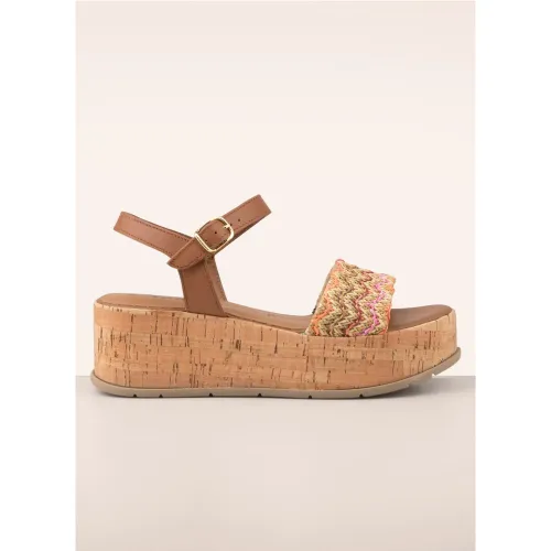 Sandales compensées Savannah en et multicolore - tamaris - Modalova