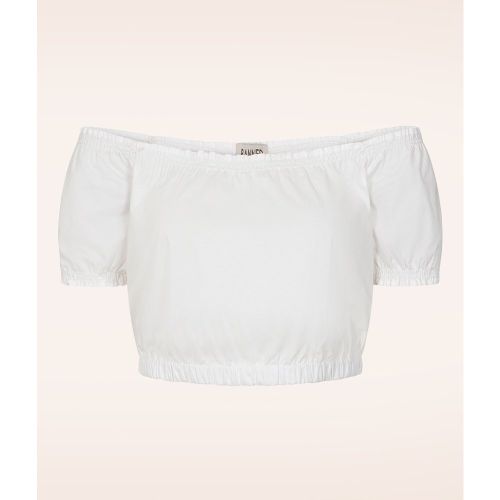 Crop Top Ramona en blanc - Banned Retro - Modalova