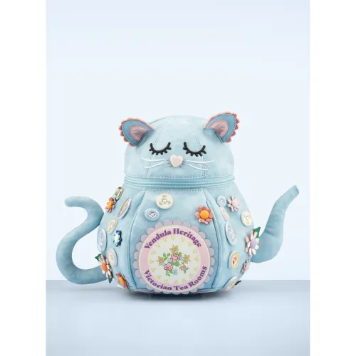 Sac théière chat Heritage Victorian Tea Rooms Kitty Teapot Bag en ciel - vendula - Modalova