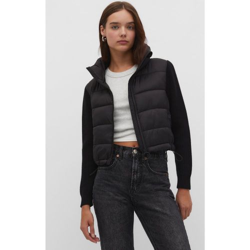 Blouson matelassé à manches tricot M - Stradivarius - Modalova