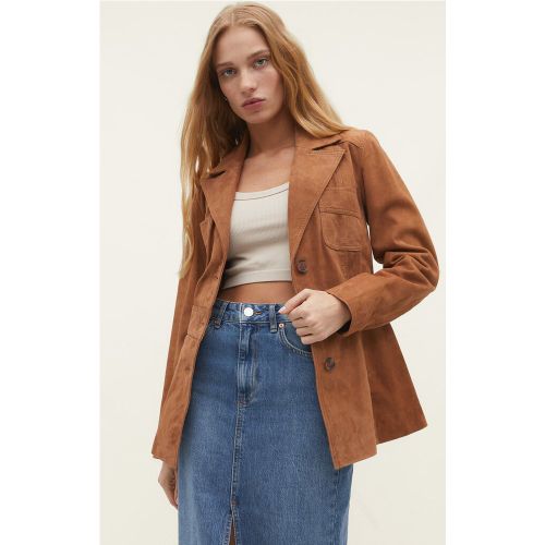 Blazer En Cuir Xl - Stradivarius - Modalova