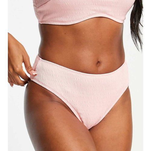Ivory - Poitrines généreuses - Mix and Match - Bas de bikini froissé à taille haute - Pêche - Ivory Rose - Modalova