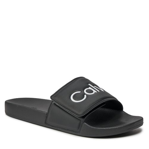 Mules / sandales de bain Calvin Klein Pool Slide Adj HM0HM01357 Ck Black BEH - Chaussures.fr - Modalova