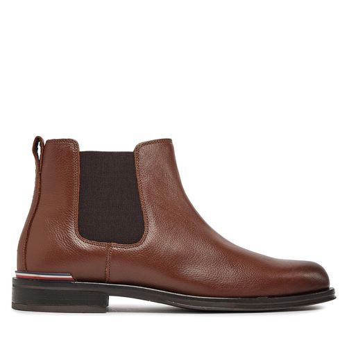 Bottines Chelsea Tommy Hilfiger Th Central Cc And Coin Marron - Chaussures.fr - Modalova