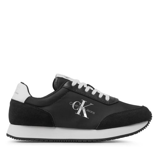 Sneakers Calvin Klein Jeans Retro Runner Su/Ny Mono YM0YM00683 Black/White 0GJ - Chaussures.fr - Modalova