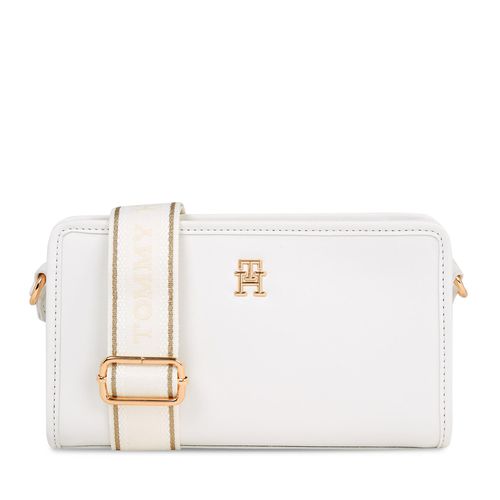 Sac à main Tommy Hilfiger Th Monotype Crossover AW0AW16163 Blanc - Chaussures.fr - Modalova