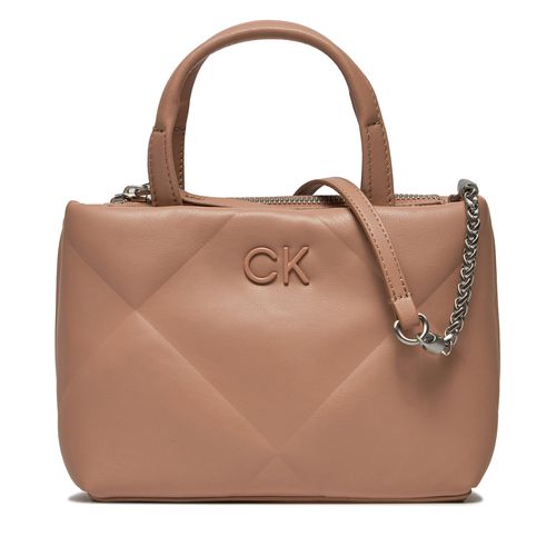 Sac à main Calvin Klein Re-Lock Quilt Tote Mini K60K611340 Beige - Chaussures.fr - Modalova