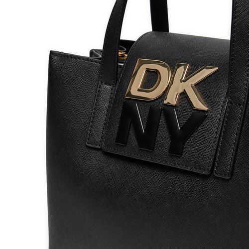 Sac à main DKNY Faye Md Satchel R42DYE39 Noir - Chaussures.fr - Modalova