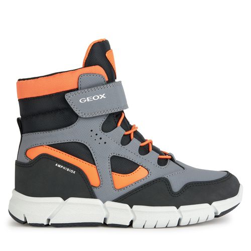 Bottes de neige Geox J Flexyper Boy B Abx J369XB 0CEFU C0036 M Grey/Orange - Chaussures.fr - Modalova