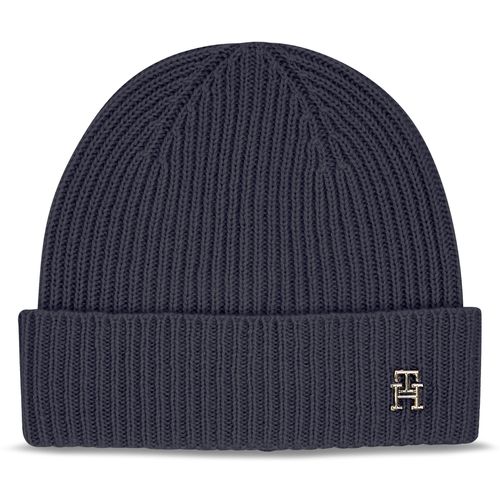 Bonnet Tommy Hilfiger Cashmere Chic Beanie AW0AW15321 Space Blue DW6 - Chaussures.fr - Modalova