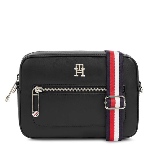 Sac à main Tommy Hilfiger Iconic Tommy Camera Bag Corp AW0AW15864 Black BDS - Chaussures.fr - Modalova