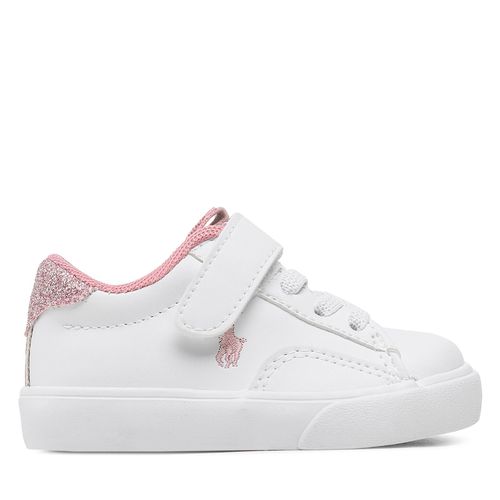 Sneakers Polo Ralph Lauren Theron V Ps RF104102 White Smooth PU/Lt Pink/Glitter w/ Lt Pink PP - Chaussures.fr - Modalova