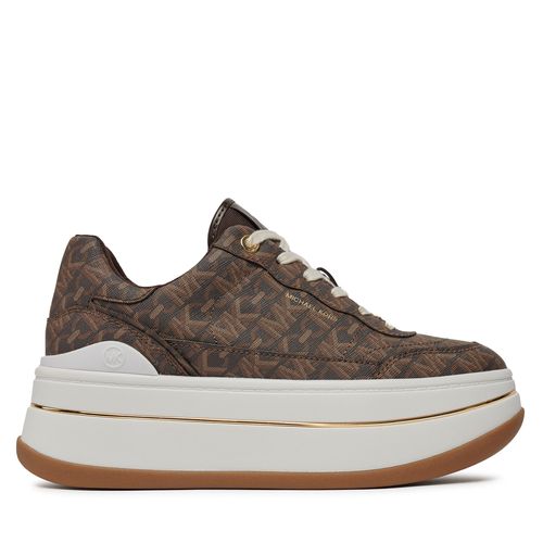 Sneakers MICHAEL Michael Kors Hayes Lace Up 43R4HYFS1B Brown 200 - Chaussures.fr - Modalova