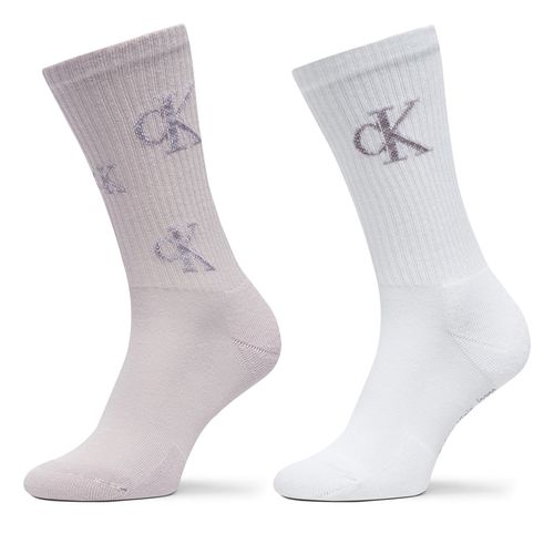 Lot de 2 paires de chaussettes hautes Calvin Klein Jeans 701229465 Violet - Chaussures.fr - Modalova