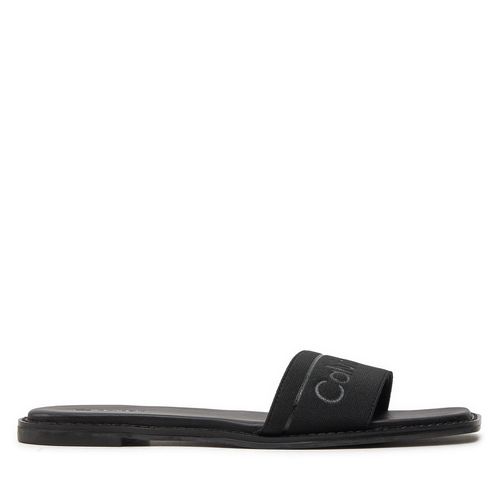 Mules / sandales de bain Calvin Klein Flat Slide He HW0HW01989 Noir - Chaussures.fr - Modalova