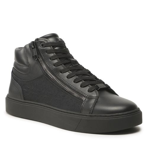 Sneakers Calvin Klein High Top Lace Up W/Zip Mono Jq HM0HM01014 Noir - Chaussures.fr - Modalova