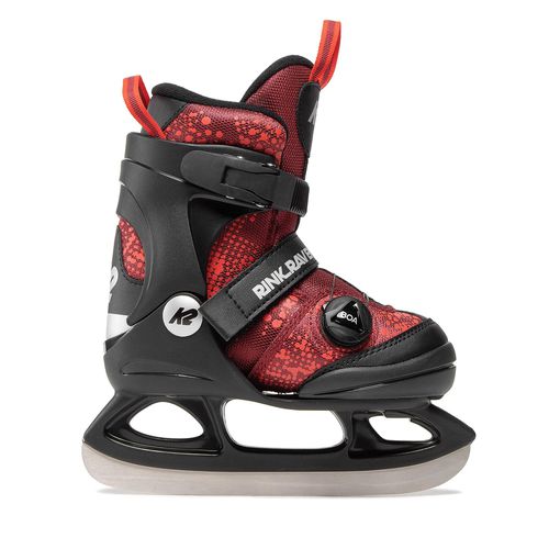 Patins à glace K2 Rink Raven Ice Boa 25G0310.11 Rouge - Chaussures.fr - Modalova