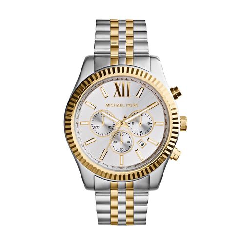 Montre Michael Kors Lexington MK8344 Silver/Gold - Chaussures.fr - Modalova