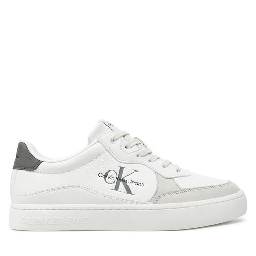 Sneakers Calvin Klein Jeans Classic Cupsole Low Lth Ml YM0YM00885 Blanc - Chaussures.fr - Modalova