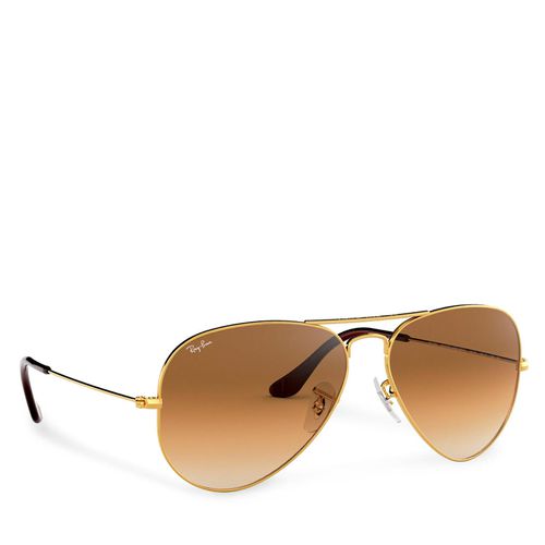 Lunettes de soleil Ray-Ban Aviator Large Metal 0RB3025 001/51 Or - Chaussures.fr - Modalova