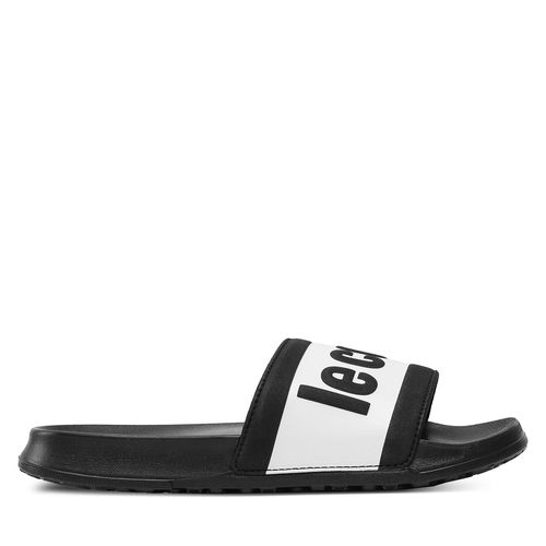Mules / sandales de bain Le Coq Sportif Slide Binding Metallic 2310325 Black/Optical White - Chaussures.fr - Modalova