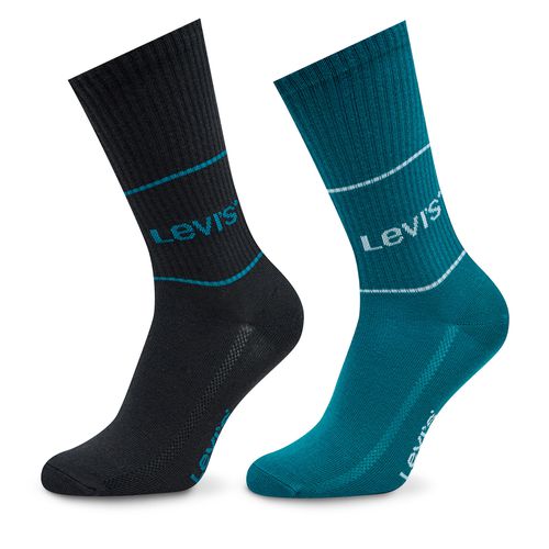 Lot de 2 paires de chaussettes hautes Levi's® 701210567 Bleu marine - Chaussures.fr - Modalova