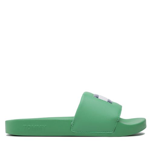 Mules / sandales de bain Tommy Jeans Flag Print Pool Sld EN0EN02108 Coastal Green LY3 - Chaussures.fr - Modalova