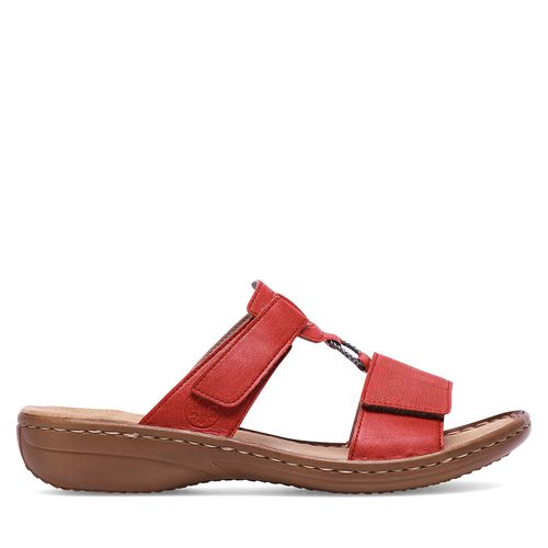 Mules / sandales de bain Rieker 60885-33 Rouge - Chaussures.fr - Modalova
