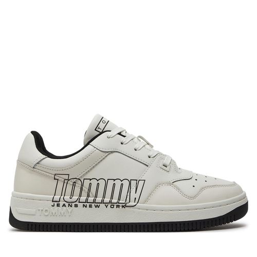 Sneakers Tommy Jeans Tjm Basket Logo EM0EM01257 Blanc - Chaussures.fr - Modalova