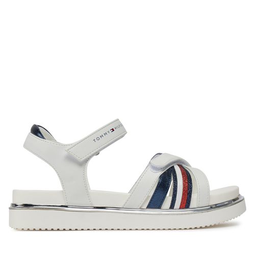 Sandales Tommy Hilfiger Velcro Sandal T3A2-33240-0273 S White/Blue X336 - Chaussures.fr - Modalova