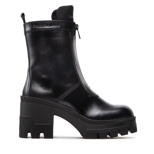 Bottines Calvin Klein Jeans Chunky Heeled Boot W/Zip YW0YW00728 Black BDS - Chaussures.fr - Modalova