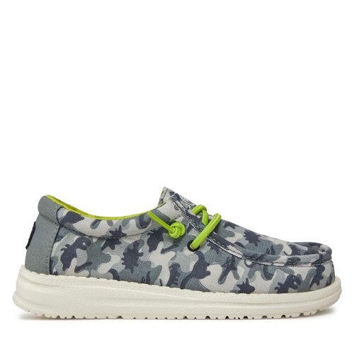 Chaussures basses Hey Dude Wally Youth Camodino 40043-425 Gris - Chaussures.fr - Modalova