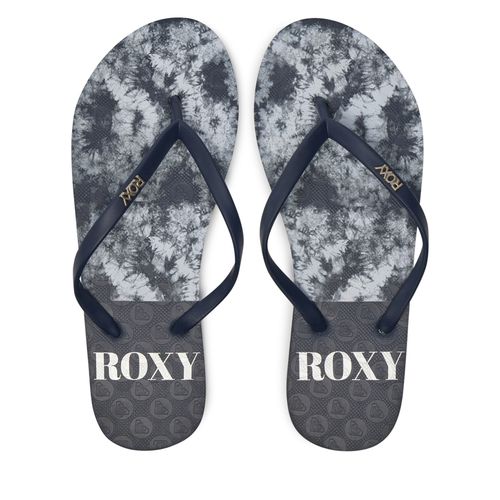 Tongs Roxy ARJL100683 Bleu marine - Chaussures.fr - Modalova
