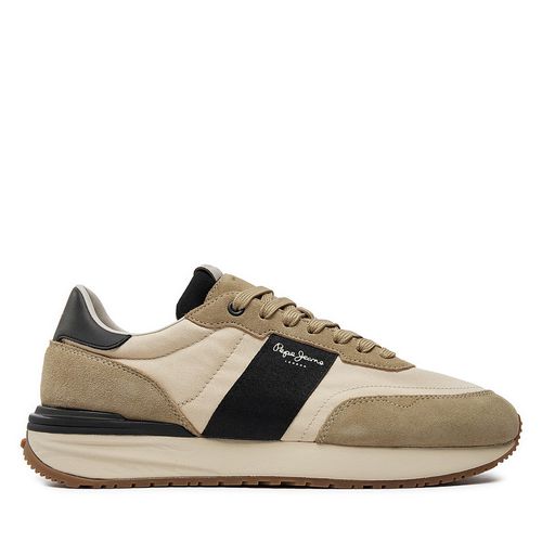Sneakers Pepe Jeans Buster Tape PMS60006 Beige - Chaussures.fr - Modalova
